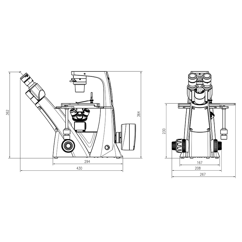 BS-2009 Inverted Biological Microscope